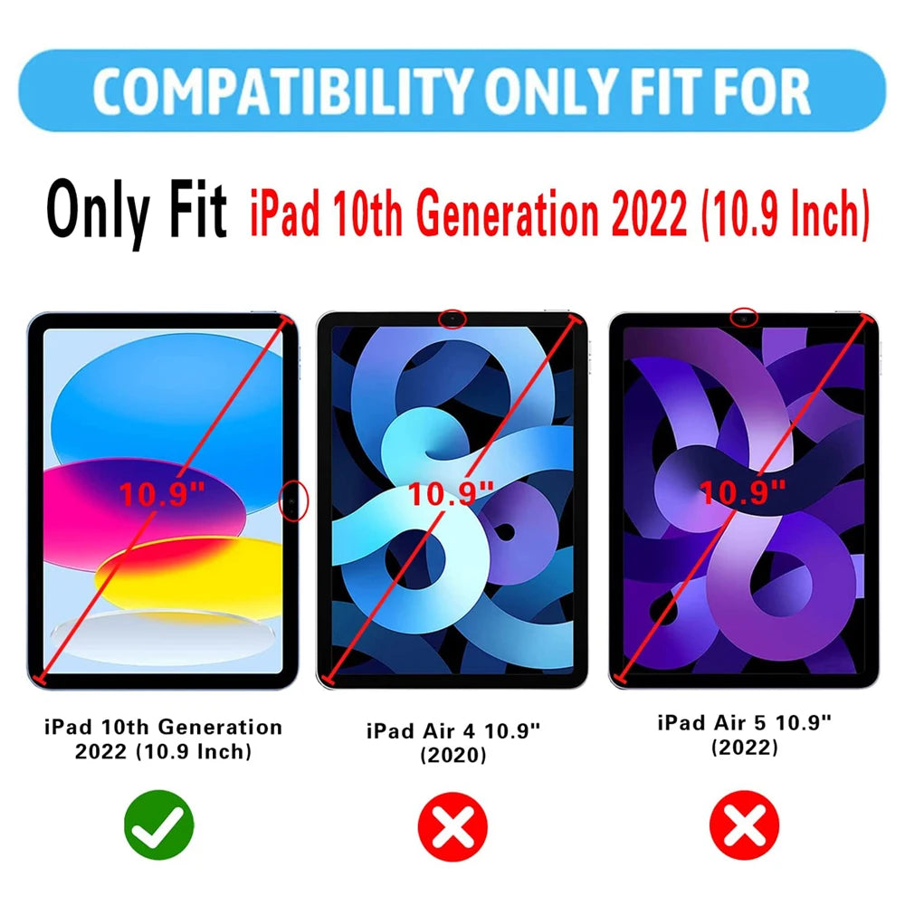 9H Tempered Glass For Apple iPad 10th Gen 10.9 inch 2022 A2757 A2777