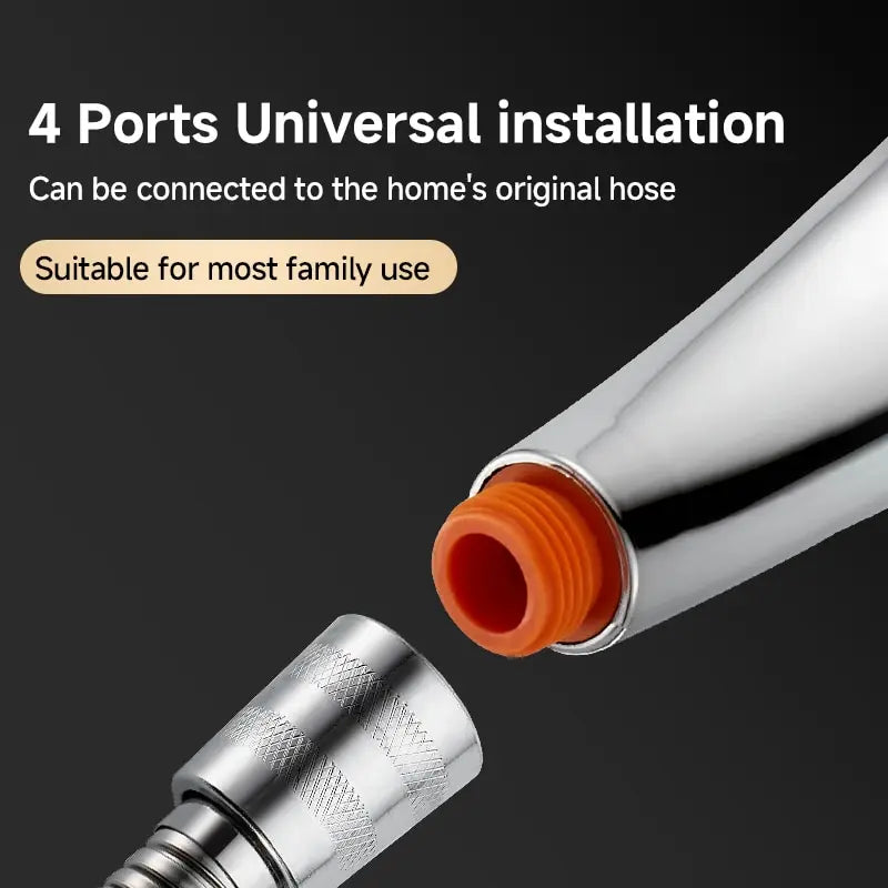 300 Holes Pressurized Showerhead Hand Hold Square Shower Head Water