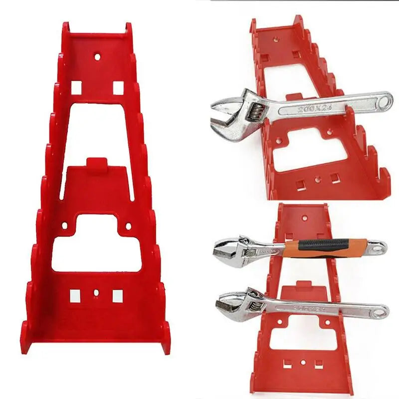 Red Wrench Organizer Plastic Wrench Organizer Tray Sockets Storage
