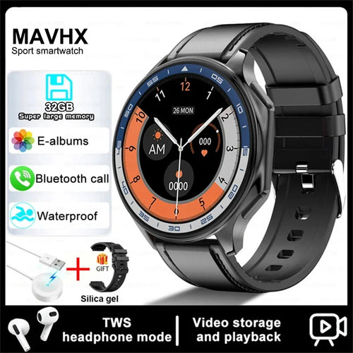 2024 New For OPPO Watch X Smart Watch Men 4G Memory MP4 Music Video 3D