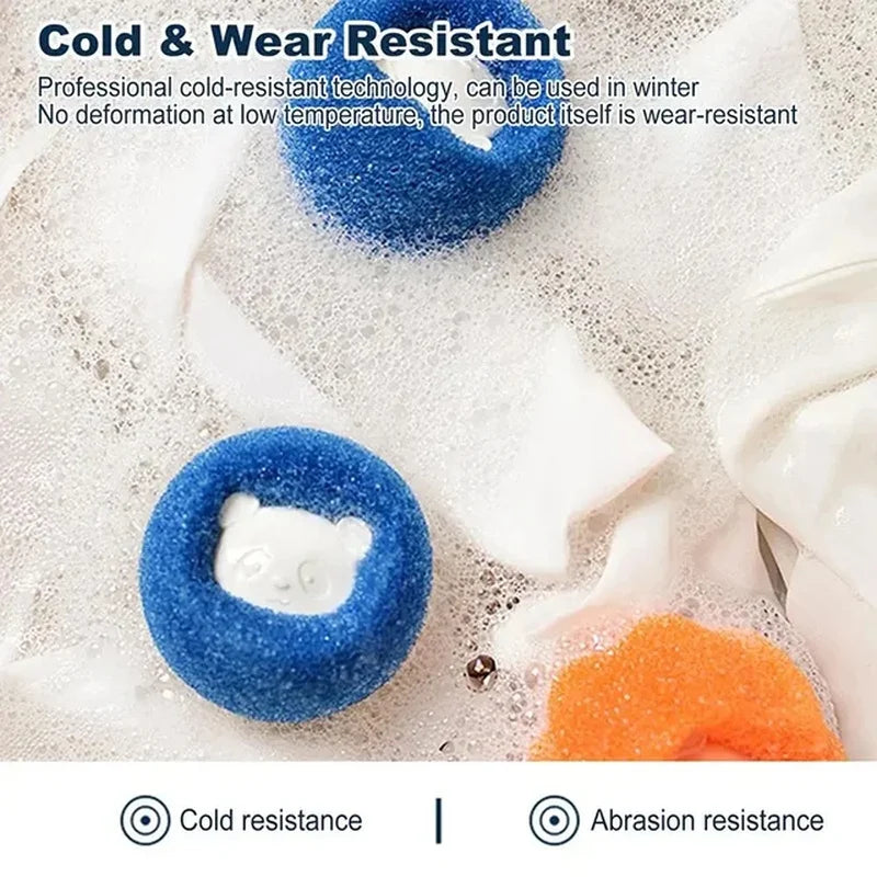 Washing Machine Bear Cleaning BallsPet Hair Remover Reusable Ball