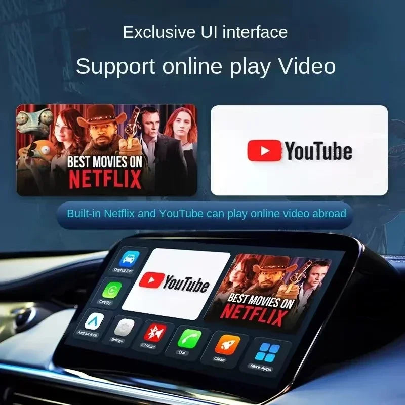 CarPlay Ai Box Android13 Tv Box Support Netflix YouTube Wireless