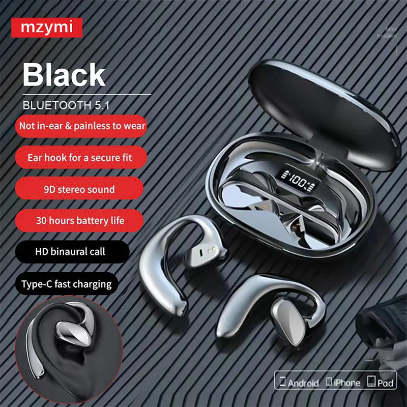 mzymi S900 Wireless Earbuds Bone Conduction With Translation APP
