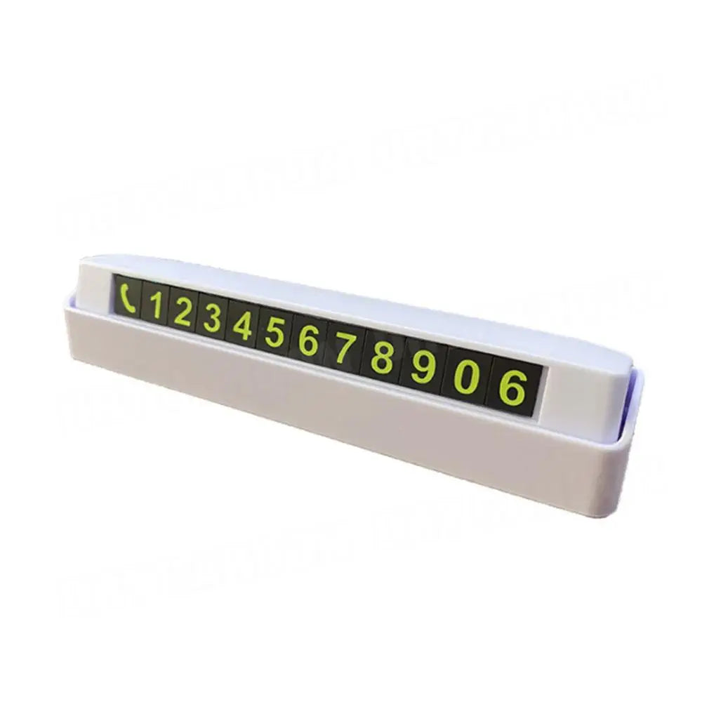 Temporary Parking Card Phone Number Card Plate Telephone Number Car