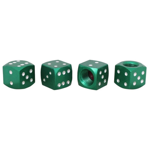 4Pcs/Lot Aluminum Alloy Car-styling AUTO Dice Dust Valve Caps Car