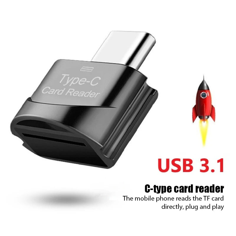 Type C To Micro-SD TF Adapter OTG USB Adapters Smart Memory Card