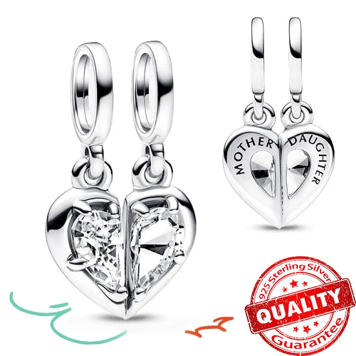 New Arrival 925 Sterling Silver Love You Mom Entwined Infinite Hearts