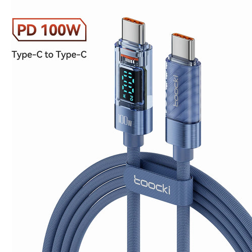 Toocki Type C to Type C Cable 100W PD Display Fast Charging Charger