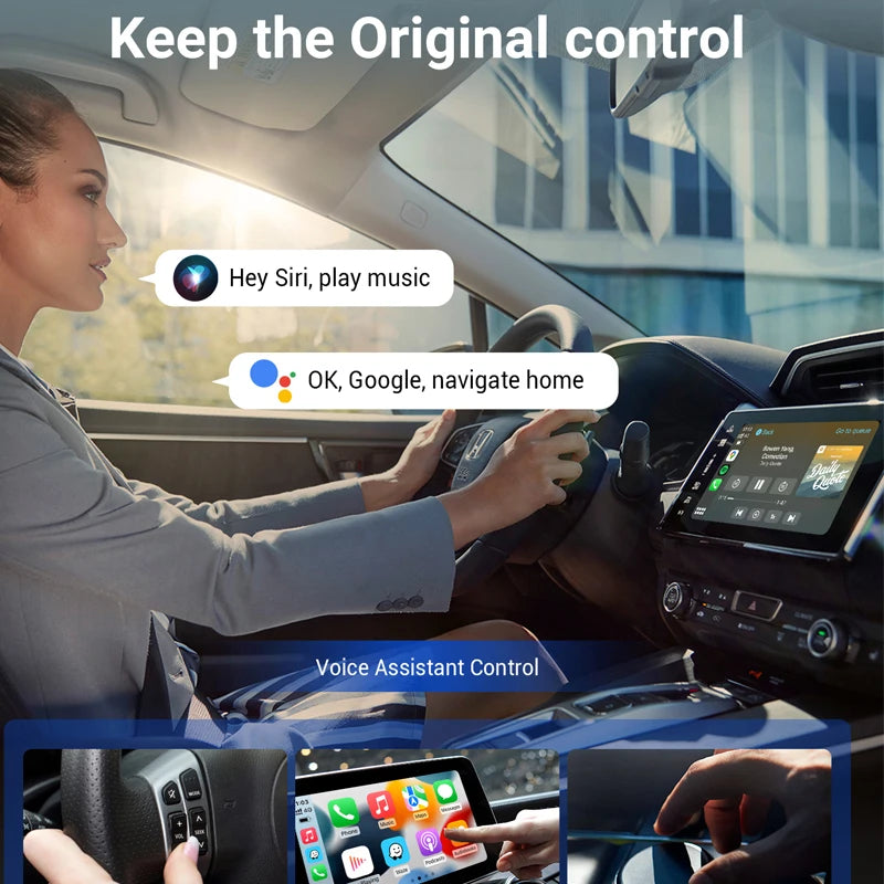 OTTOMOTION Android Ai Box Wireless CarPlay Adapter Android Auto Built