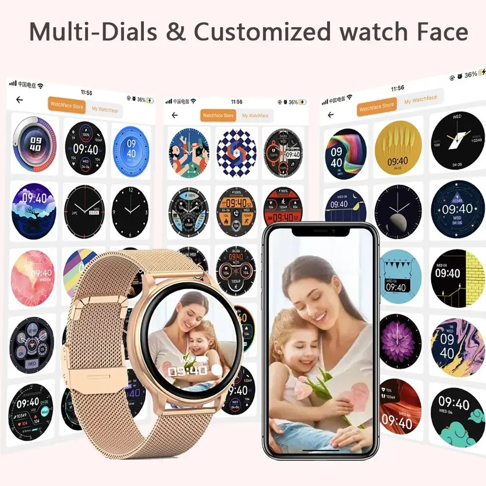 Xiaomi Bluetooth Call Smart Watch Women Steel Watches Men Sports