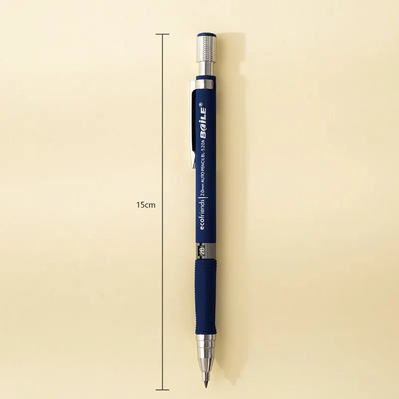 2.0mm Mechanical Pencil Set 2B Automatic Pencils With Black Lead