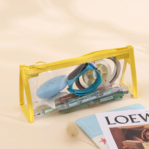 1PC Stationery Large Capacity Zipper Storage Bag for Elementary School