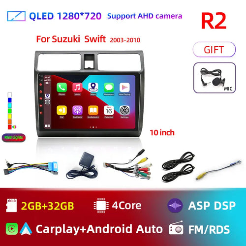 2din Android 11 Car Radio for Suzuki Swift 2003 - 2006 2007 2008 2009