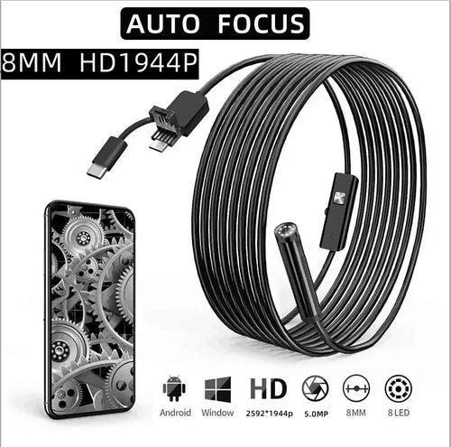 5.5mm/7mm HD 3 in 1 OTG Android Endoscope Camera Borescope IP67