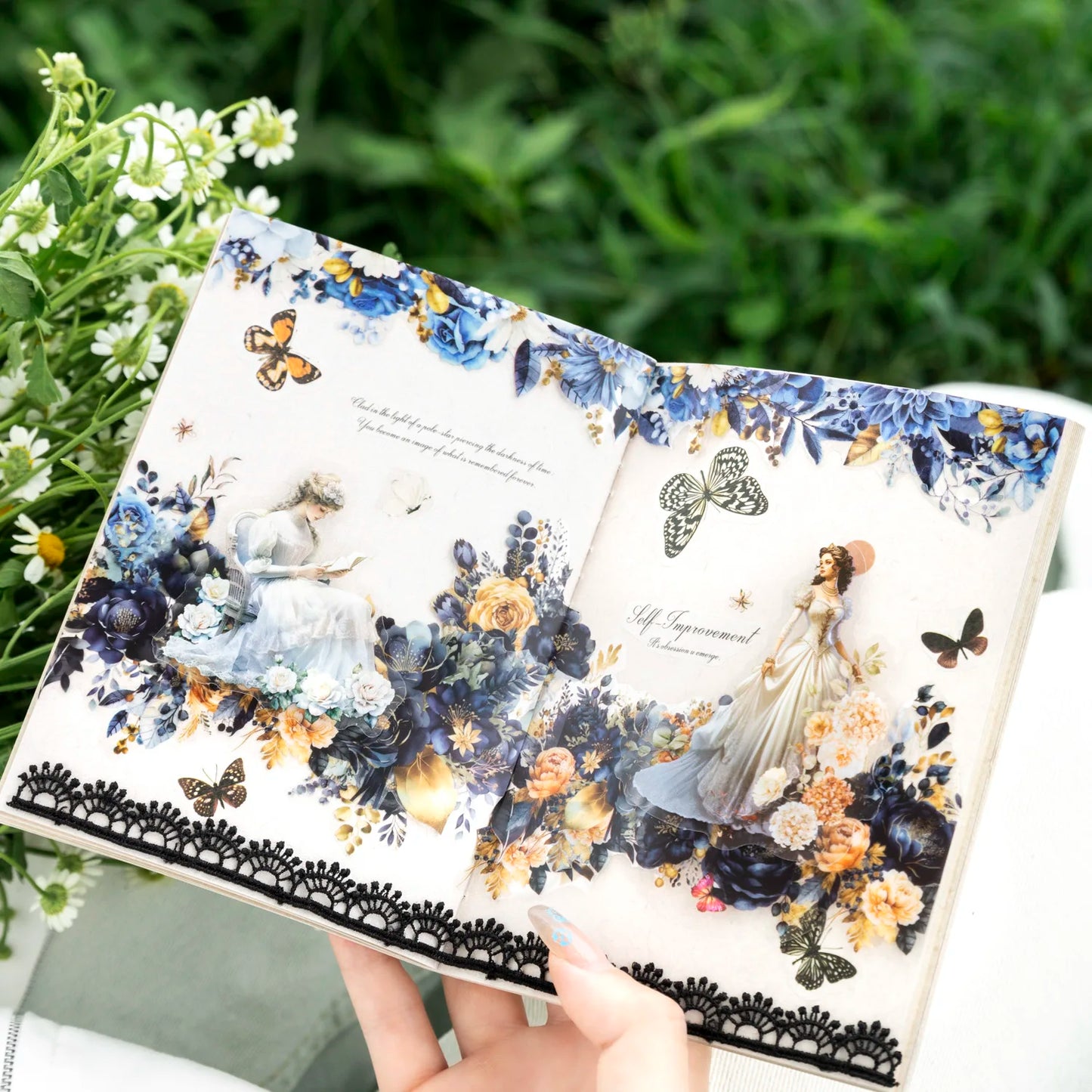 200cm/Roll PET Tape Flowers Four Seasons Series Plant Landscaping