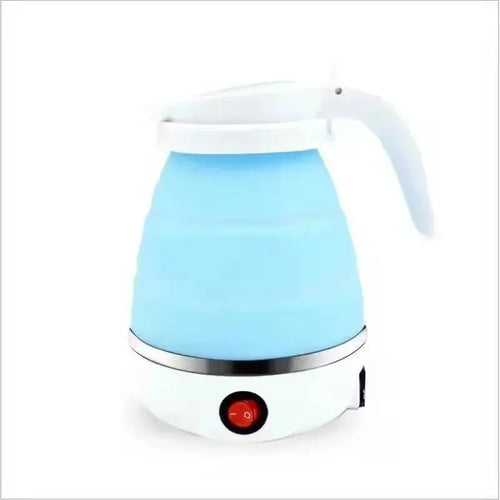 220V 0.6L Mini Folding Kettle Portable Water Heater 600W Silicone
