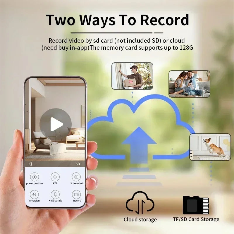 8MP E27 LED Bulb Camera WiFi Surveillance Camera Automatic AI Tracking