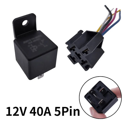 JD2912 4 Pin 5 Pin 40A DC 12V 24V 36V 48V Auto Car Relay with Mounting