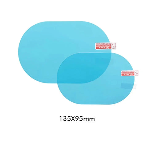 Car Rearview Mirror Film Side Window Rainproof Clear Film 2 Pcs Anti