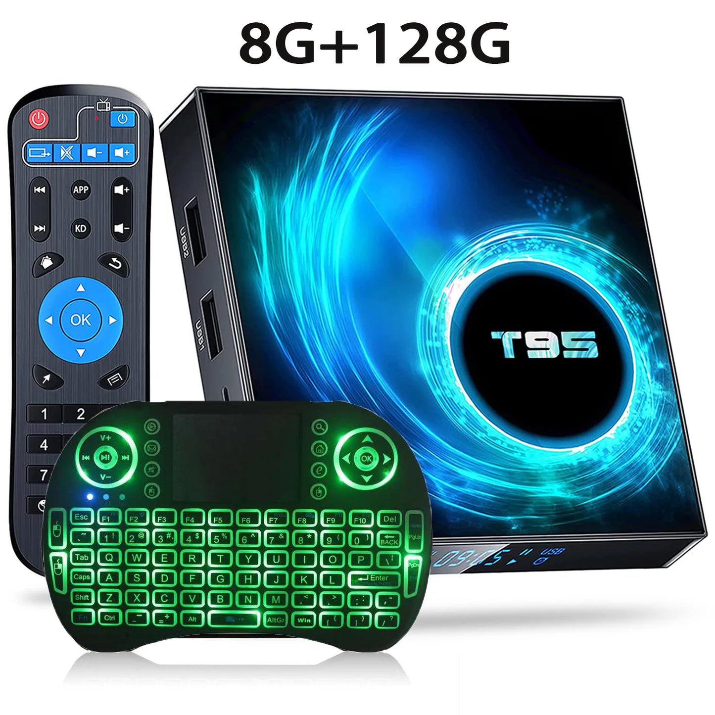 T95 TV Box Android 14 4GB 64GB 128GB Allwinner H616 Quad Core Support