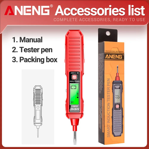 ANENG VD807 Smart Induction Tester Pen AC 12-300V Voltage Tester NCV