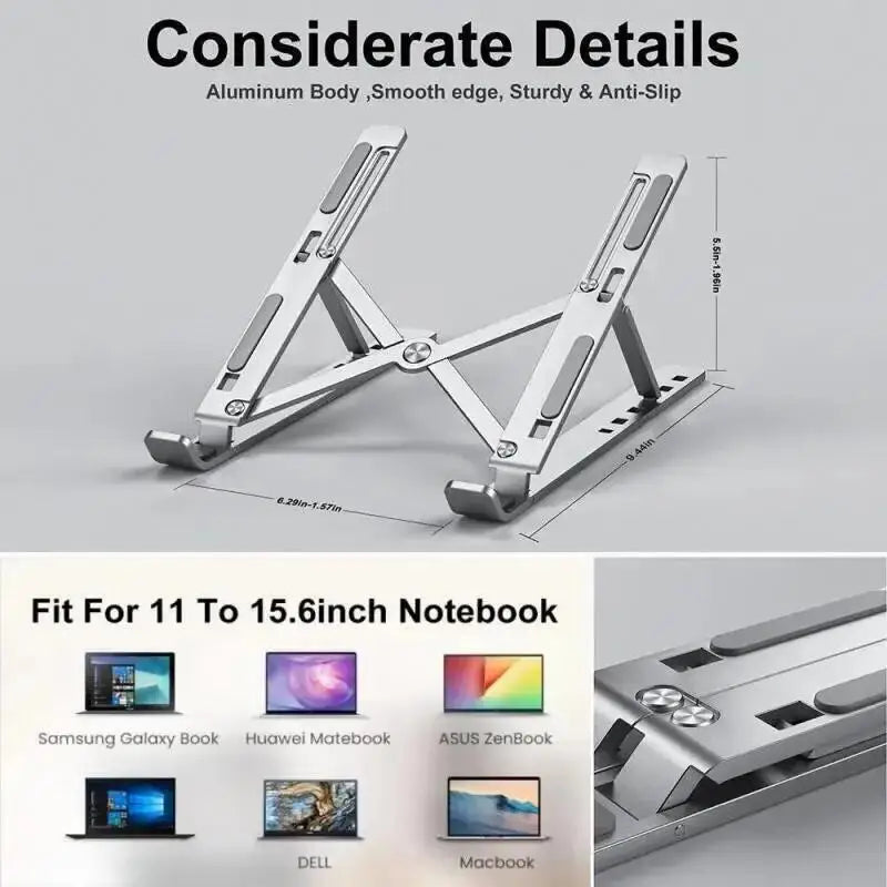 Portable Laptop Stand Aluminum Notebook Support Computer Bracket