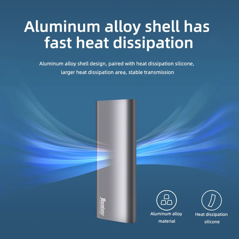 CoolFish M2 SSD Case NVMe Protocol 10Gbps M.2 to USB Type C 3.2 Gen 2