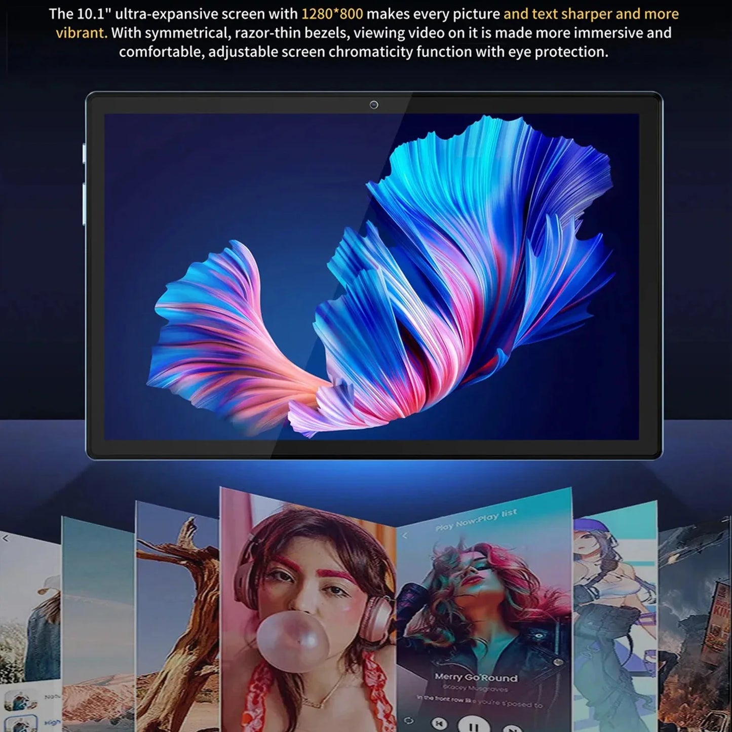 BDF Android 10.1 Inch Tablet Pc Google Play Octa Core Dual Cameras