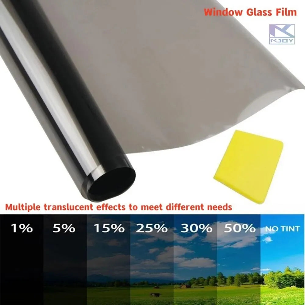 3Mx50CM VLT Black Car Window Foils Tinting Film Home Window Glass