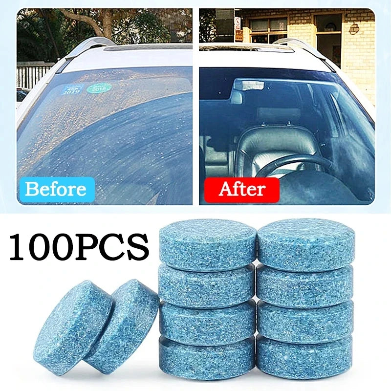 Solid Cleaner Car Windscreen Cleaner Effervescent Tablet Auto Wiper