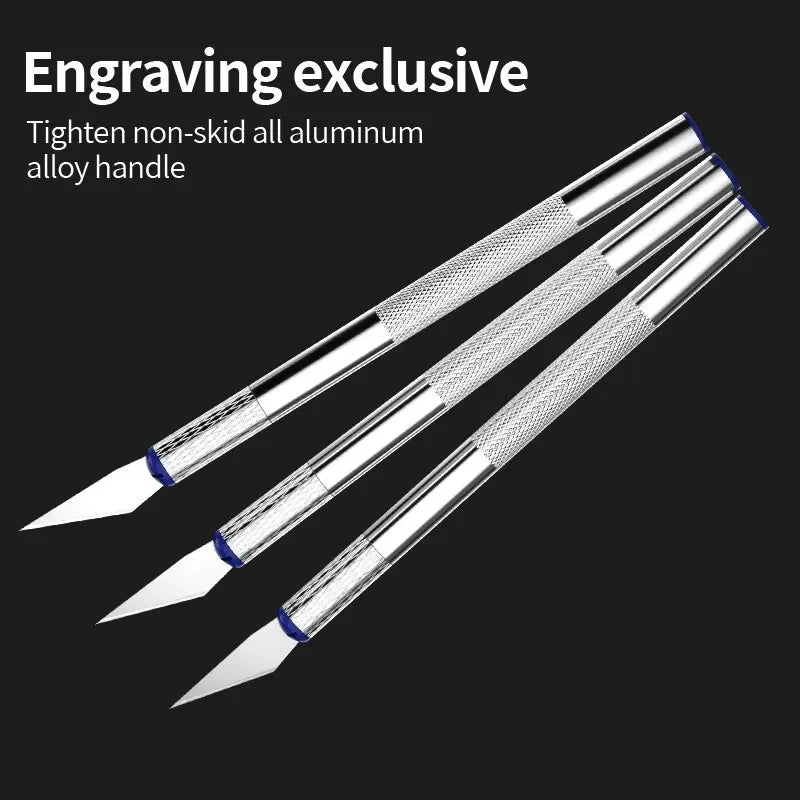 13Pcs Metal Carving Knife Pen Style Art Seal Cutting Manual