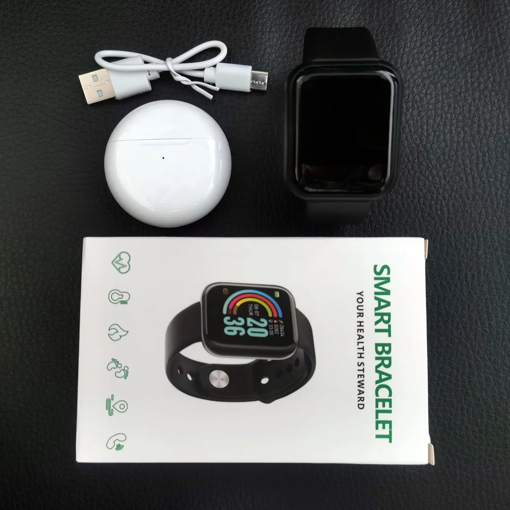 D20 Smart Watch Sport Fitness Tracker Pedometer Smartwatch for Men