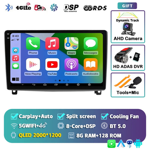 Android 14 Carplay Car Radio Multimedia For Peugeot 407 CC 407CC SW