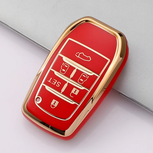 2 3 4 Buttons TPU Car Key Case Cover for Toyota Land Cruiser 200 300