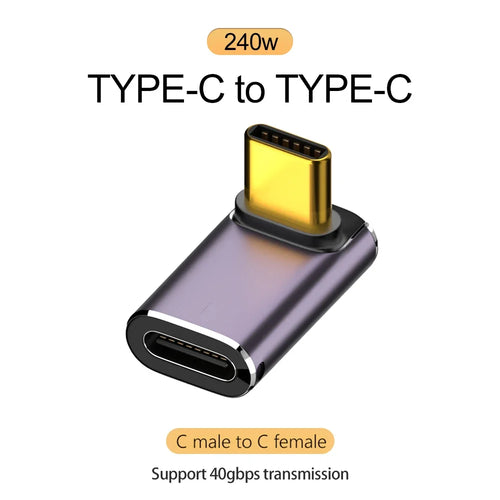 USB 4.0 PD 240W 8K 60Hz Charger Connector for Macbook 40Gbps High