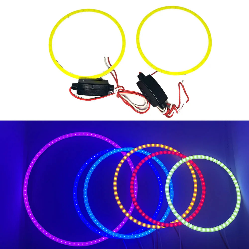 1PCS Automobile LED 60MM70MM80MM90MM100MM120MM LED Angel Eye Angel Eye