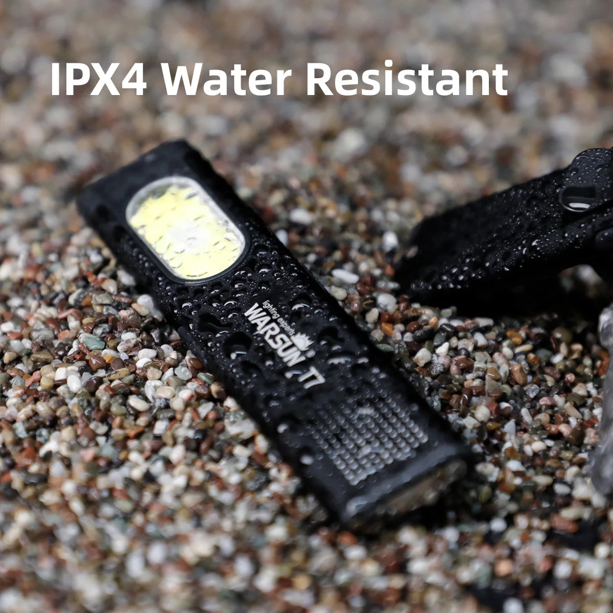 Warsun LED Keychain Flashlight USB-C Rechargeable 800Lm Portable Mini