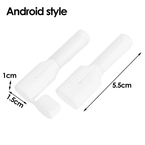 Soft Silicone Cable Winder Protectors for Dual USB C Android Charging