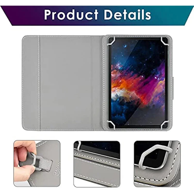 Universal 7"8"10.1"Tablet Case,8inch 10inch Tablet Cover,Folio Leather