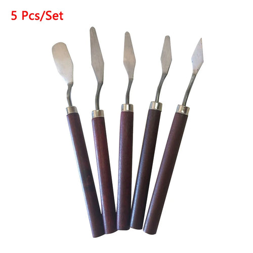 1/3/5/7Pcs/Set Stainless Steel Oil Painting Knife Artist Spatula Art