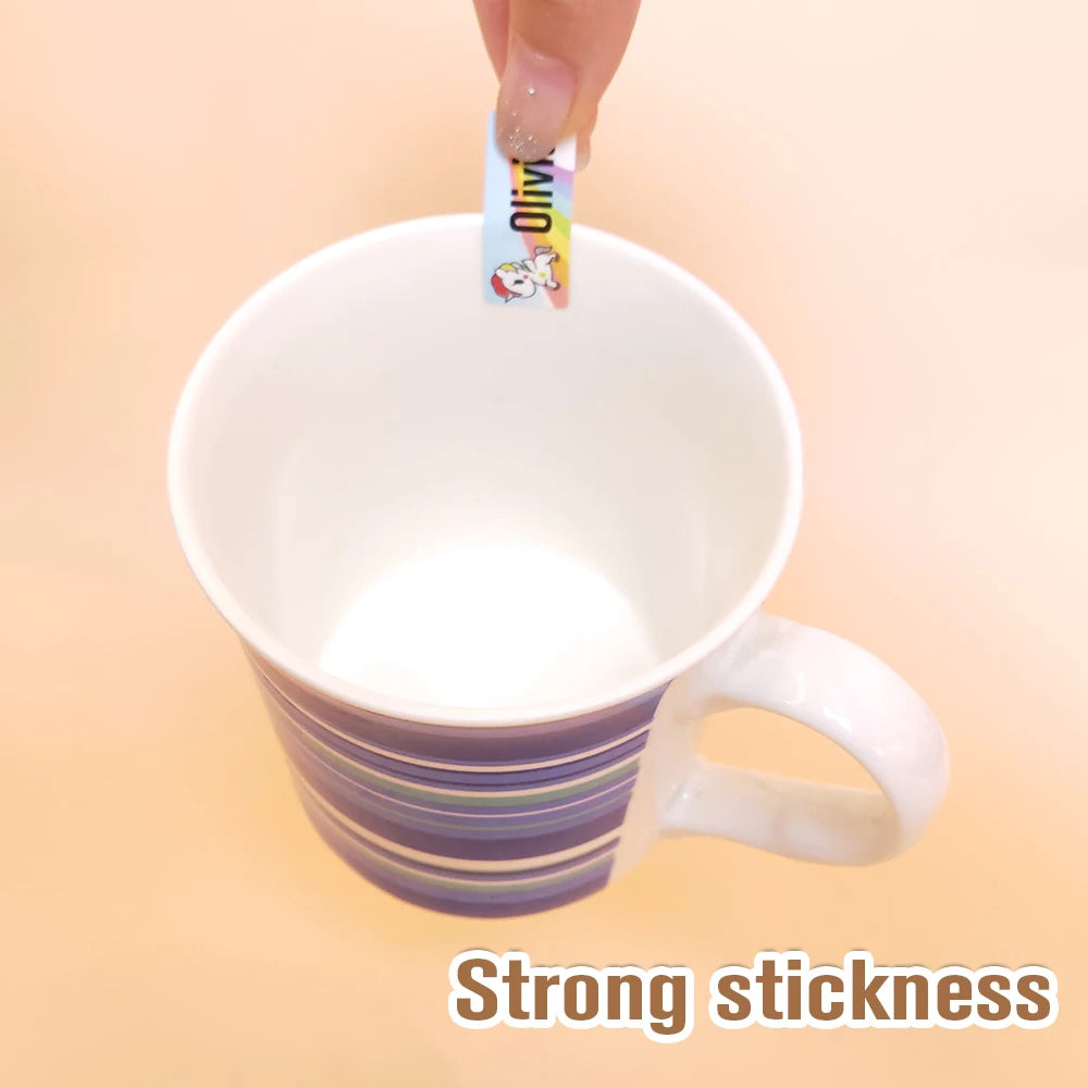 Waterproof Tag Self-adhesive Baby Name Sticker Custom Personalized