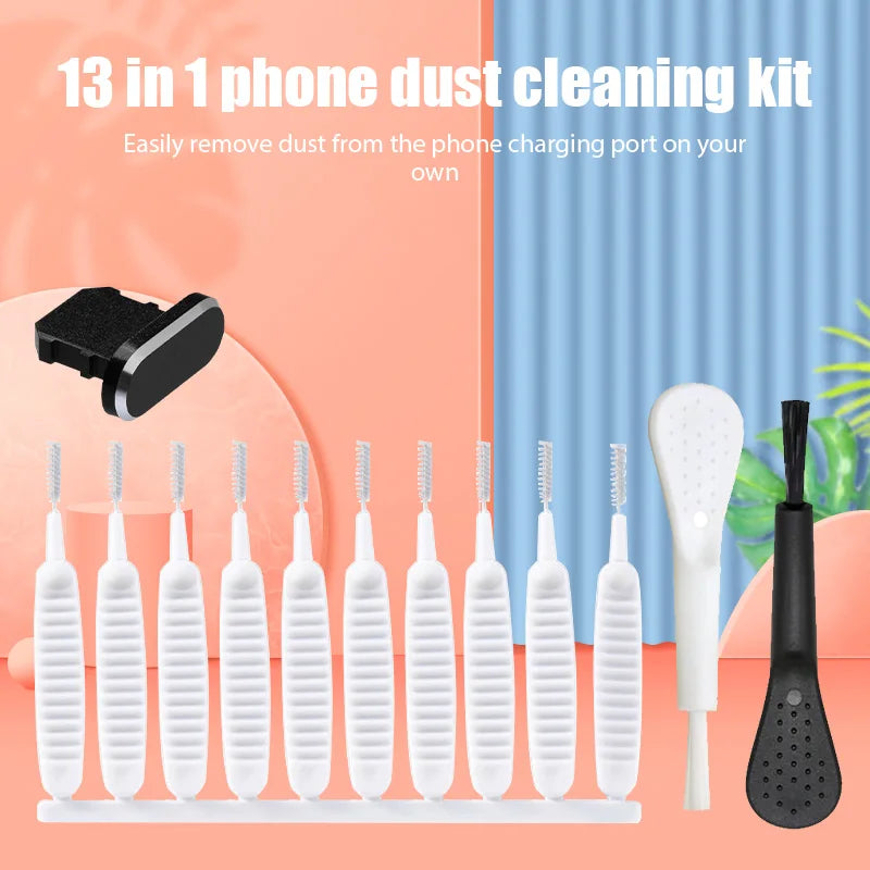 13 in 1 Mobile Phone Speaker Dust Removal Cleaner Tool Kit For iPhone