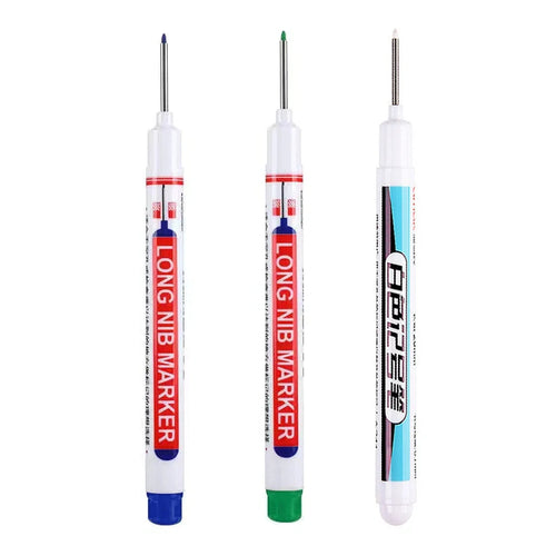 1/4Pcs White Permanent Paint Pen set for Wood Rock Plastic Leather