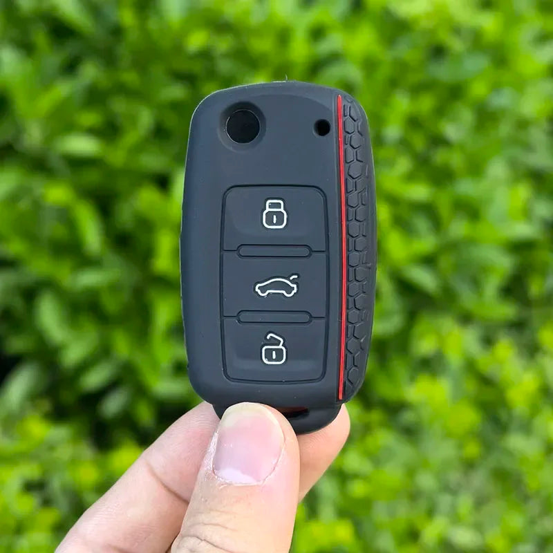 Silicone Car Key Case Key Cover For VW T5 Polo Passat Volkswagen Golf