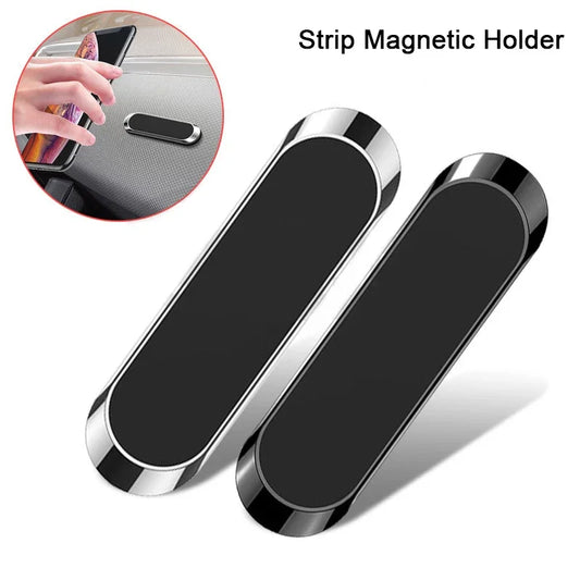 Magnetic Car Phone Holder Rotatable 360°Mini Strip Shape Stand For