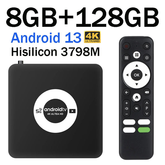 Q96 OHP 4K ATV Android13 TV BOX Hisilicon Hi3798M 8GB 128GB Quad Core