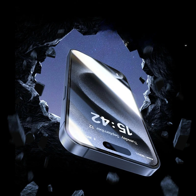 2Pcs Tempered Glass Easy install For iPhone 15 Pro Max 14Pro Full