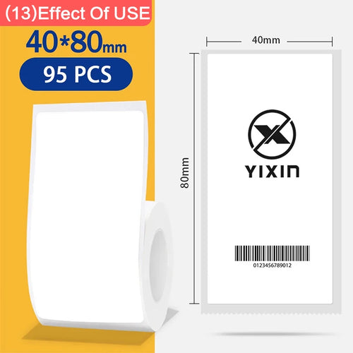 Niimbot 1Roll B1 White Sticker Waterproof Paper Adhesive Label White