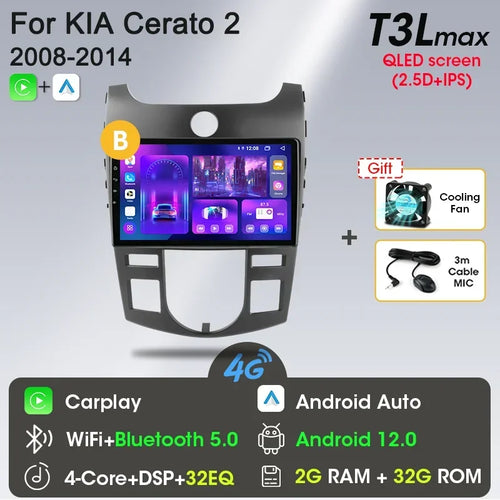 Srnubi Car Radio Android 12 Auto For KIA Forte Cerato 2008-2014