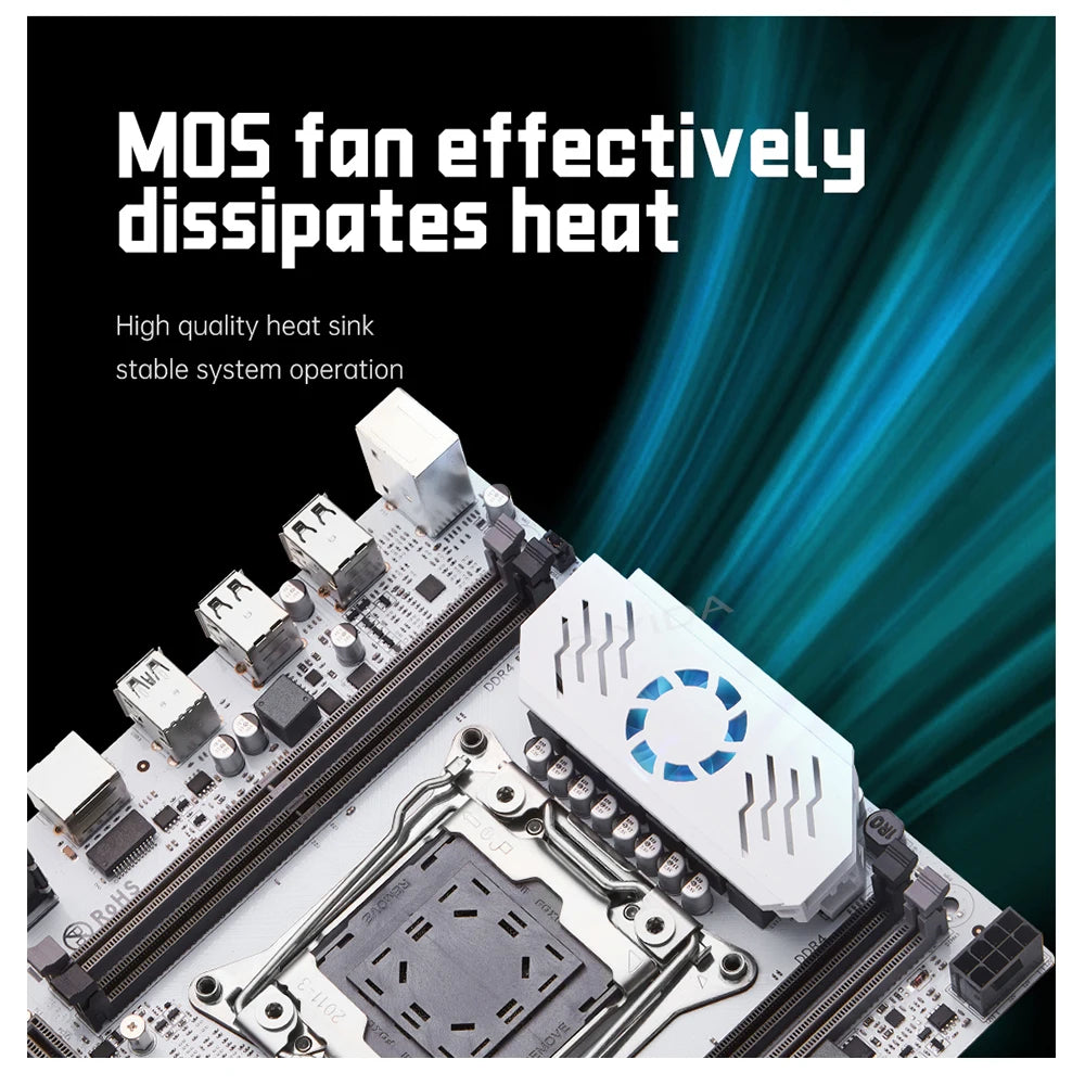 QIYIDA X99 Motherboard set LGA 2011-3 kit combo Xeon E5 2640 V4 CPU